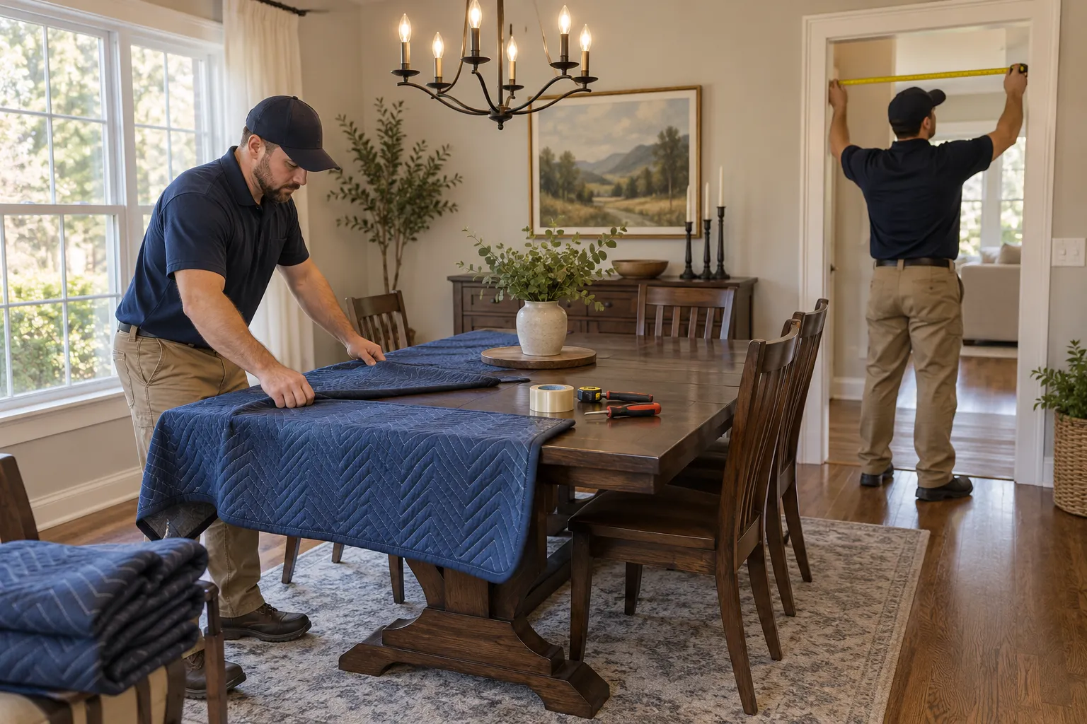 Access preparation for furniture removal